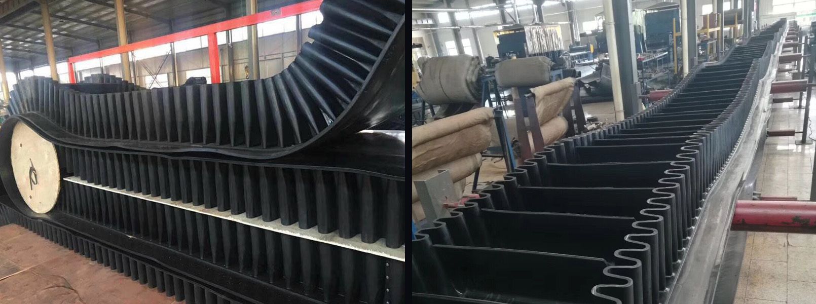 大傾角輸送帶實(shí)拍